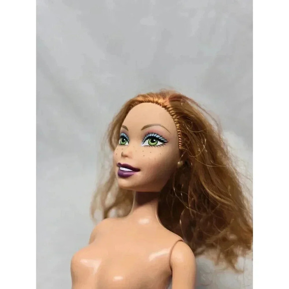 My Scene Kenzie Doll Getting Ready Red Hair Freckles- Mark On Nose - Picture 4 of 8